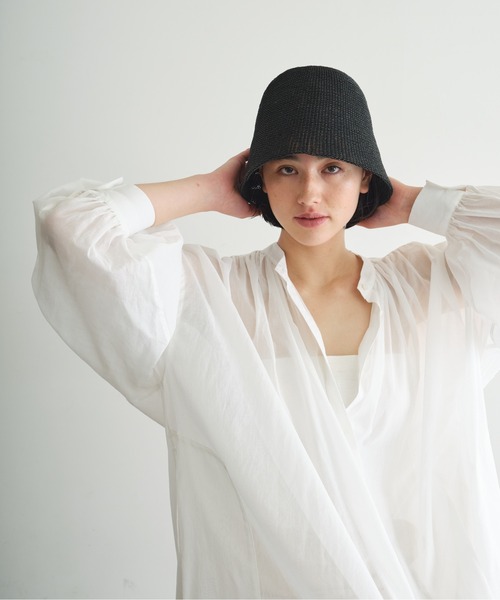 GALLARDAGALANTE（ガリャルダガランテ）の「カフタンワンピース（シャツワンピース・レディース・オフホワイト/サックスブルー・FREE）」の13枚目の写真