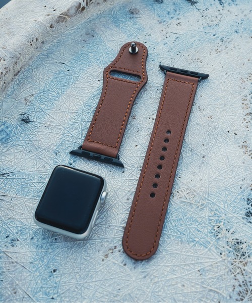zandy(ズィーアンドワイ)の「zandy ズィー・アンド・ワイ / Apple Watch【レザーベルト】アップルウォッチバンド レザーベルト① 本革 // leather12(デジタル腕時計・メンズ・ブラウン/ホワイト/ブラック/グレー・S/M)」の18枚目の写真