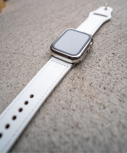 zandy(ズィーアンドワイ)の「zandy ズィー・アンド・ワイ / Apple Watch【レザーベルト】アップルウォッチバンド レザーベルト① 本革 // leather12(デジタル腕時計・メンズ・ブラウン/ホワイト/ブラック/グレー・S/M)」の9枚目の写真