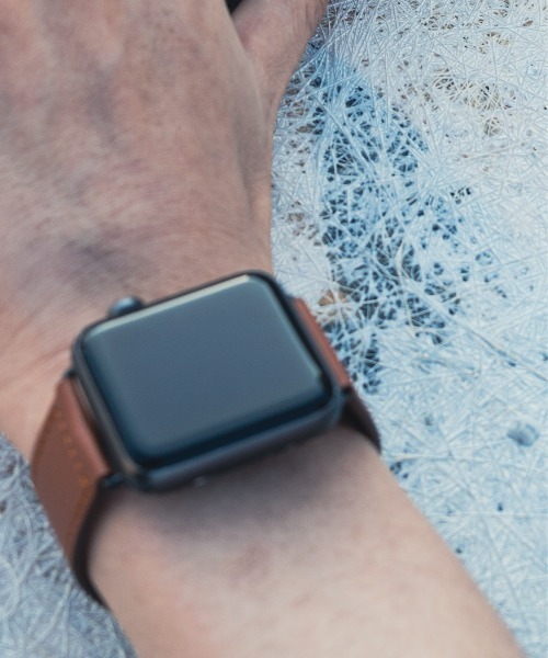 zandy(ズィーアンドワイ)の「zandy ズィー・アンド・ワイ / Apple Watch【レザーベルト】アップルウォッチバンド レザーベルト① 本革 // leather12(デジタル腕時計・メンズ・ブラウン/ホワイト/ブラック/グレー・S/M)」の15枚目の写真