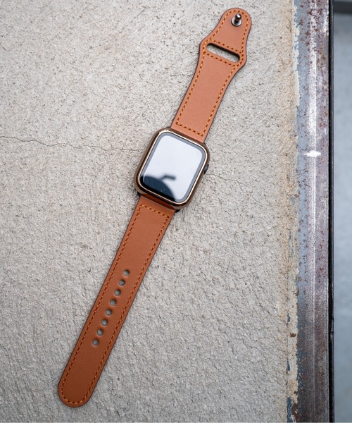 zandy(ズィーアンドワイ)の「zandy ズィー・アンド・ワイ / Apple Watch【レザーベルト】アップルウォッチバンド レザーベルト① 本革 // leather12(デジタル腕時計・メンズ・ブラウン/ホワイト/ブラック/グレー・S/M)」の8枚目の写真