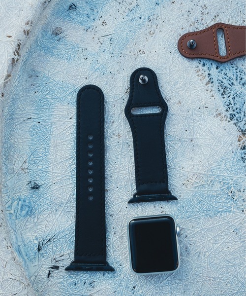 zandy(ズィーアンドワイ)の「zandy ズィー・アンド・ワイ / Apple Watch【レザーベルト】アップルウォッチバンド レザーベルト① 本革 // leather12(デジタル腕時計・メンズ・ブラウン/ホワイト/ブラック/グレー・S/M)」の17枚目の写真