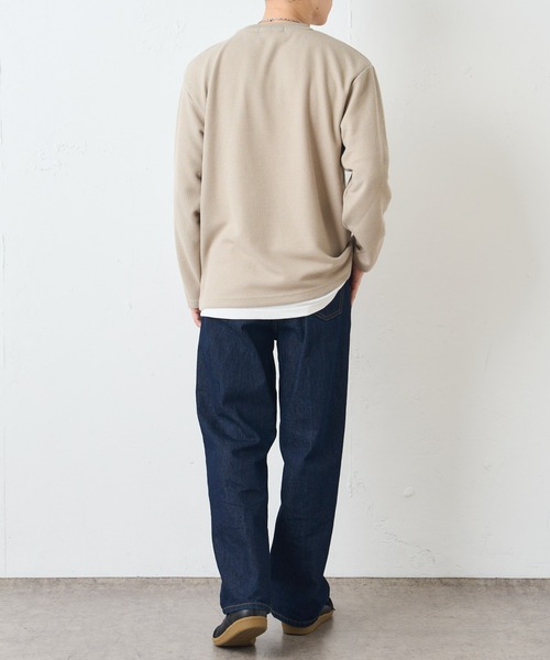 DISCOAT（ディスコート）の「カノコニットソークルーネックアンサンブル（アンサンブル・メンズ・サックスブルー/グレイッシュベージュ/グリーン・LARGE/MEDIUM）」の11枚目の写真