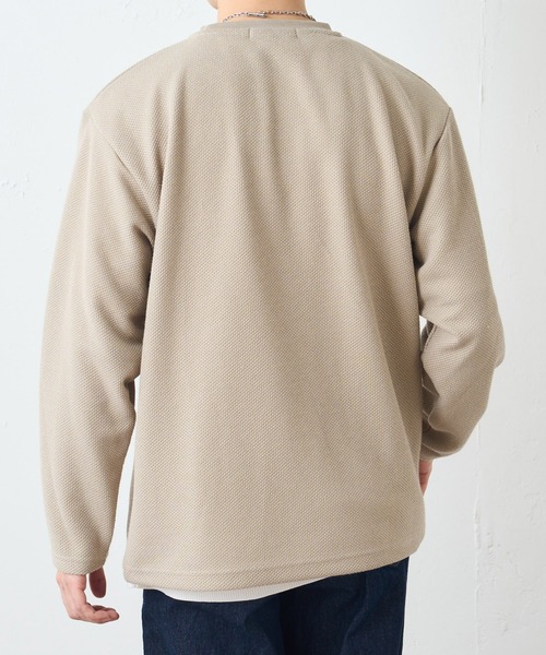 DISCOAT（ディスコート）の「カノコニットソークルーネックアンサンブル（アンサンブル・メンズ・サックスブルー/グレイッシュベージュ/グリーン・LARGE/MEDIUM）」の15枚目の写真