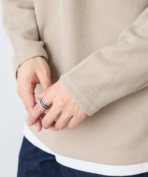 DISCOAT（ディスコート）の「カノコニットソークルーネックアンサンブル（アンサンブル・メンズ・サックスブルー/グレイッシュベージュ/グリーン・LARGE/MEDIUM）」の18枚目の写真