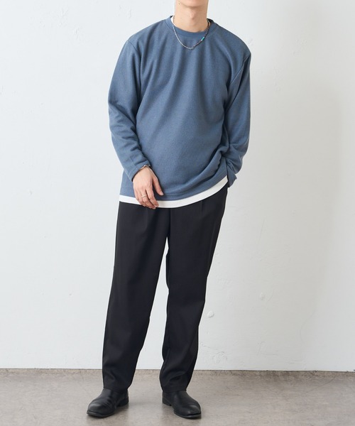 DISCOAT（ディスコート）の「カノコニットソークルーネックアンサンブル（アンサンブル・メンズ・サックスブルー/グレイッシュベージュ/グリーン・LARGE/MEDIUM）」の6枚目の写真