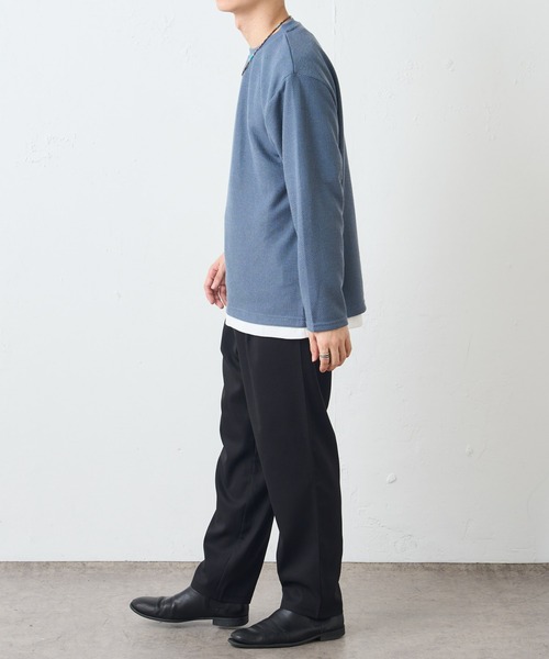 DISCOAT（ディスコート）の「カノコニットソークルーネックアンサンブル（アンサンブル・メンズ・サックスブルー/グレイッシュベージュ/グリーン・LARGE/MEDIUM）」の16枚目の写真