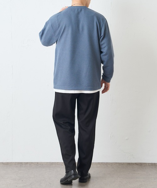 DISCOAT（ディスコート）の「カノコニットソークルーネックアンサンブル（アンサンブル・メンズ・サックスブルー/グレイッシュベージュ/グリーン・LARGE/MEDIUM）」の10枚目の写真