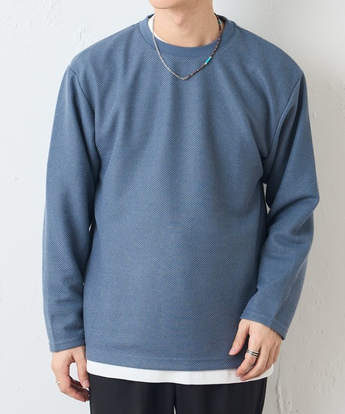 DISCOAT（ディスコート）の「カノコニットソークルーネックアンサンブル（アンサンブル・メンズ・サックスブルー/グレイッシュベージュ/グリーン・LARGE/MEDIUM）」の19枚目の写真