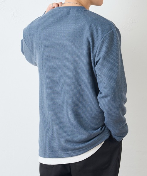 DISCOAT（ディスコート）の「カノコニットソークルーネックアンサンブル（アンサンブル・メンズ・サックスブルー/グレイッシュベージュ/グリーン・LARGE/MEDIUM）」の22枚目の写真