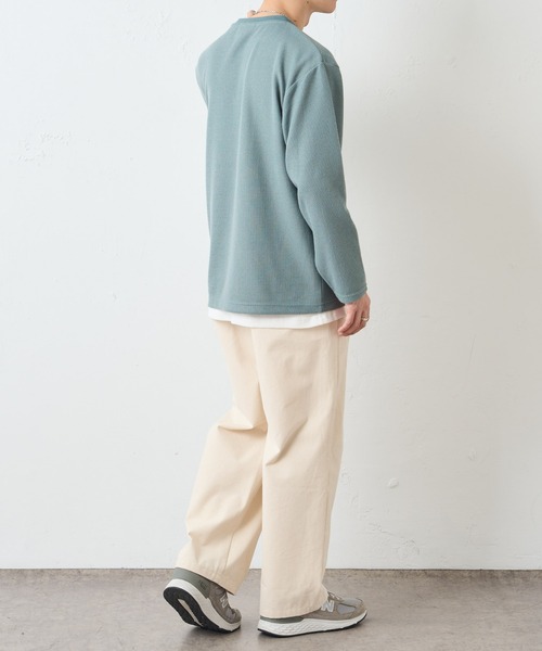 DISCOAT（ディスコート）の「カノコニットソークルーネックアンサンブル（アンサンブル・メンズ・サックスブルー/グレイッシュベージュ/グリーン・LARGE/MEDIUM）」の7枚目の写真