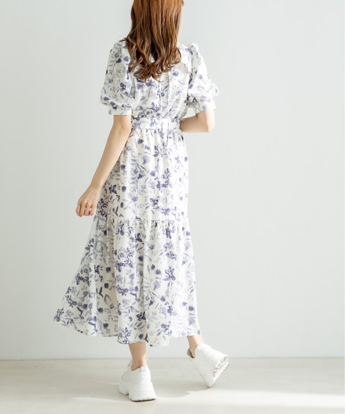 OLIVE des OLIVE(オリーブデオリーブ)の「ダブルフロントベルト付きワンピース(ワンピース・レディース・サックスブルー/ブラック/オフホワイト/ブルー系その他・FREE)」の8枚目の写真
