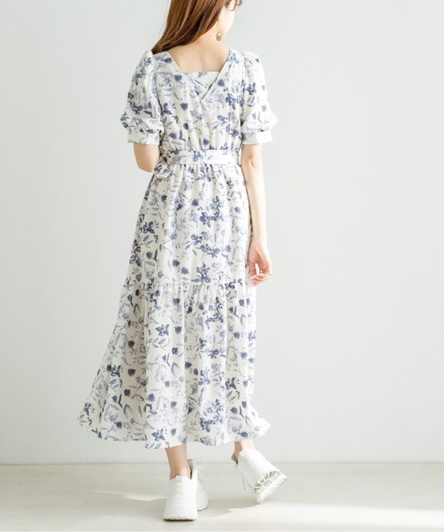 OLIVE des OLIVE(オリーブデオリーブ)の「ダブルフロントベルト付きワンピース(ワンピース・レディース・サックスブルー/ブラック/オフホワイト/ブルー系その他・FREE)」の14枚目の写真