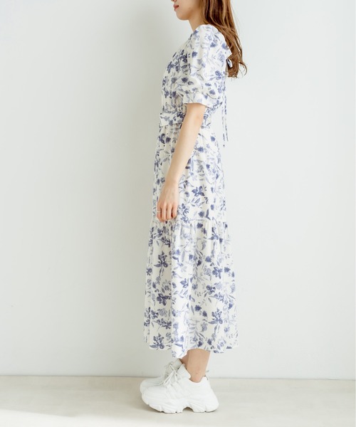 OLIVE des OLIVE(オリーブデオリーブ)の「ダブルフロントベルト付きワンピース(ワンピース・レディース・サックスブルー/ブラック/オフホワイト/ブルー系その他・FREE)」の19枚目の写真