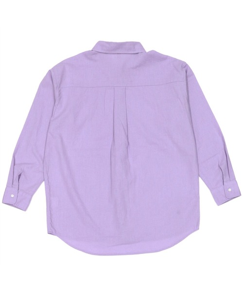 Pitta Re:)（ピッタリ）の「綿麻 ゆるシルエット 長袖カジュアルシャツ（シャツ/ブラウス・レディース・カーキオリーブ/ラベンダー/ダークオレンジ/ブラック・FREE）」の5枚目の写真