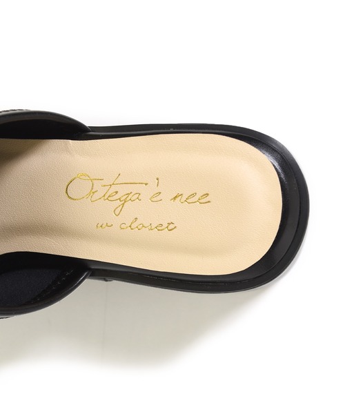 w closet（ダブルクローゼット）の「厚底ストレッチミュール（サンダル・レディース・オフホワイト/ライム/ブルー/ブラック・M/L）」の10枚目の写真