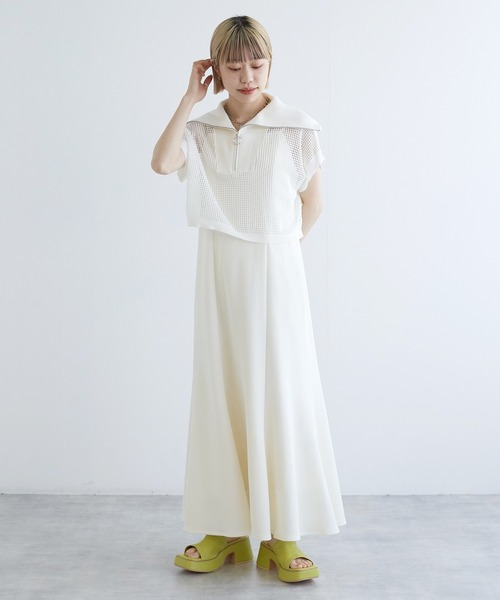 w closet（ダブルクローゼット）の「厚底ストレッチミュール（サンダル・レディース・オフホワイト/ライム/ブルー/ブラック・M/L）」の17枚目の写真