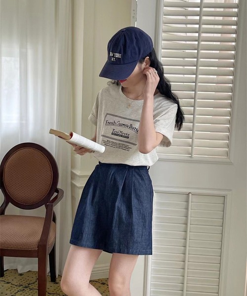 LYEON(リヨン)の「ButterロゴTシャツ(Tシャツ/カットソー・レディース・オートミール/ホワイト・FREE)」の11枚目の写真