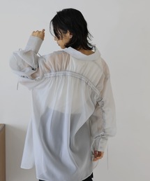 オーガンジー バックドロストシャツ