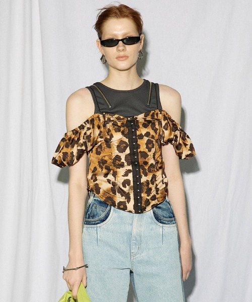 MAISON SPECIAL(メゾンスペシャル)の「レオパード2WAYスリーブコルセットブラウス【MAISON SPECIAL/メゾンスペシャル】(シャツ/ブラウス・レディース・マルチ・FREE)」の12枚目の写真