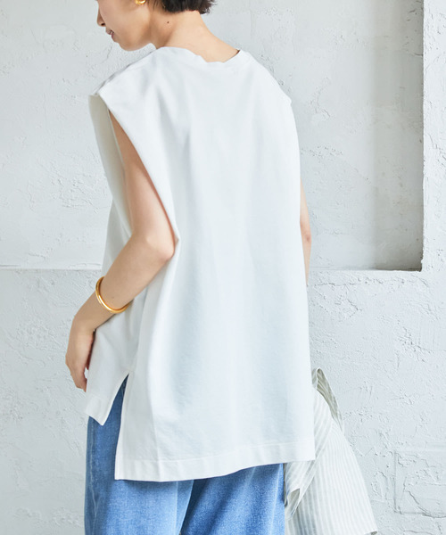 Pachman ノースリーブチュニック ベージュ Aveil ベージュ ノースリーブ チュニック L｜Yahoo!フリマ（旧