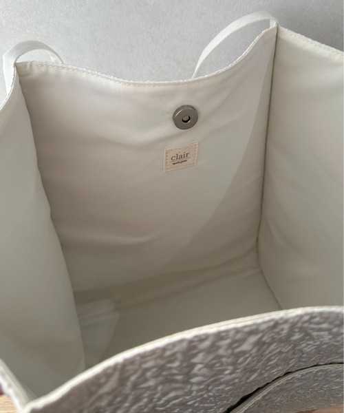 apres jour clair（アプレジュールクレア）の「【apres jour clair】2WAYデザインジャガードバッグ【ZOZOTOWN限定アイテム】（トートバッグ・レディース・アイボリー/ブラウン系その他・ﾌﾘ-）」の7枚目の写真