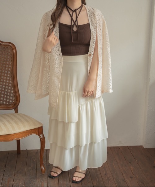 Ambre Neige（アンブルネージュ）の「透かし編みスリットノー