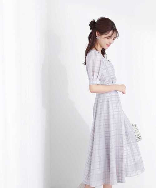 PROPORTION BODY DRESSING(プロポーションボディドレッシング)の「シアーチェックマーメイドスカート / 1213120503(スカート・レディース・グレー/ブラック/ブラウン・SMALL/MEDIUM)」の8枚目の写真