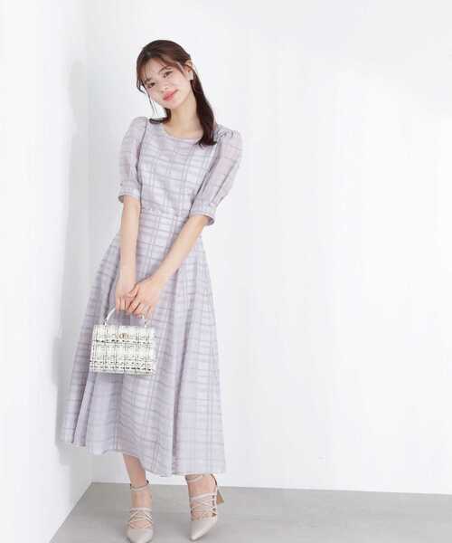 PROPORTION BODY DRESSING(プロポーションボディドレッシング)の「シアーチェックマーメイドスカート / 1213120503(スカート・レディース・グレー/ブラック/ブラウン・SMALL/MEDIUM)」の4枚目の写真