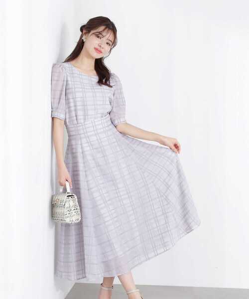 PROPORTION BODY DRESSING(プロポーションボディドレッシング)の「シアーチェックマーメイドスカート / 1213120503(スカート・レディース・グレー/ブラック/ブラウン・SMALL/MEDIUM)」の6枚目の写真