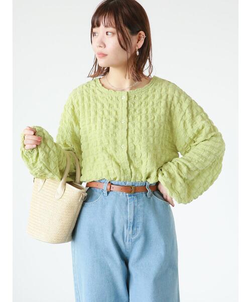 ehka sopo(エヘカソポ)の「クリアハートイヤリング(ピアス(両耳用)・レディース・オフホワイト/ブラウン・フリ-)」の6枚目の写真