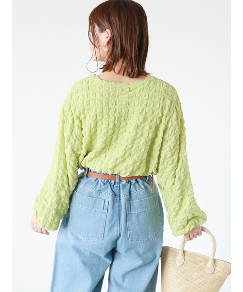 ehka sopo(エヘカソポ)の「クリアハートイヤリング(ピアス(両耳用)・レディース・オフホワイト/ブラウン・フリ-)」の4枚目の写真