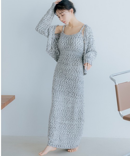 SNIDEL HOME ヴィンテージライクカーディガン×ワンピース セット売り SNIDEL HOME（スナイデルホーム）の「ヴィンテージライク