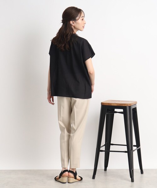 DRESKIP（ドレスキップ）の「◆【夏になると着たくなる】レ－ス切り替えブラウス（シャツ/ブラウス・レディース・オレンジ/ブラック/オフホワイト・03/02）」の13枚目の写真