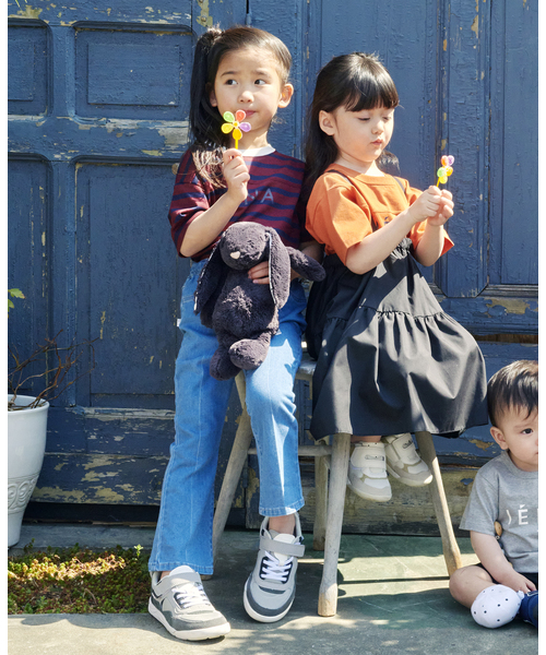 IENA ENFANT（イエナアンファン）の「【IFMExIENA ENFANT】Bon Chic スニーカー JUNIOR(19.5cm-22.5cm)（スニーカー・キッズ・グレー/ベージュ・19/20/21/22）」の4枚目の写真