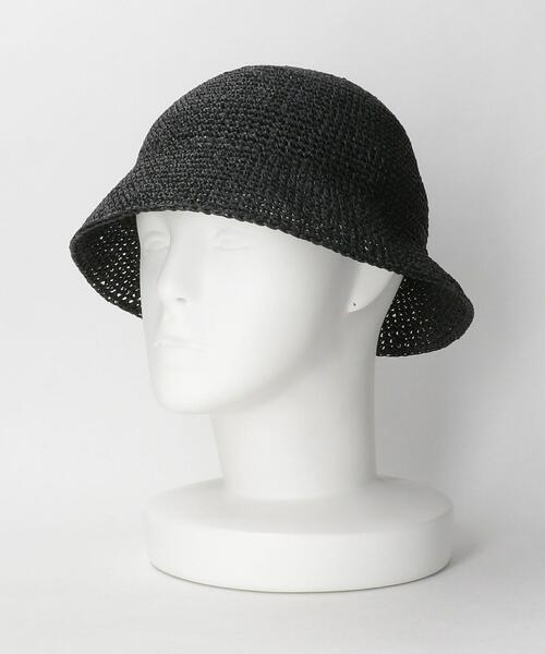 RACAL Paper Fiber Knit Tulip Hat ブラック RACAL（ラカル）の「RACAL/Paper Fiber Knit Tulip Hat（ハット