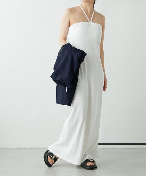 COLLAGE GALLARDAGALANTE（コラージュガリャルダガランテ）の「カップ付きベアワンピース（ワンピース・レディース・チャコールグレー/パープル/オフホワイト・FREE）」の11枚目の写真