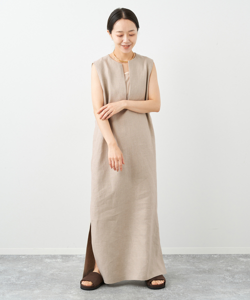 plage（プラージュ）の「Linen Iライン ワンピース（ワンピース）」 - WEAR