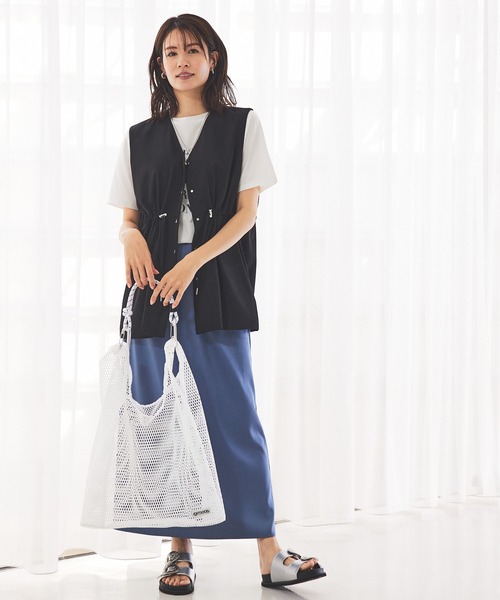 abahouse mavie（アバハウスマヴィ）の「【OUTDOOR】メッシュ３WAYショッパー（トートバッグ・レディース・ホワイト/ブラック/グレー/ホワイト系その他/ブラック系その他/グレー系その他・フリー）」の12枚目の写真