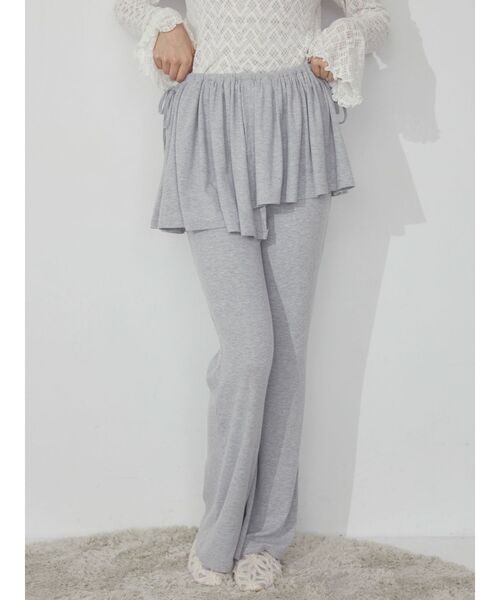 merry jenny（メリージェニー）の「スコートフレアレギンス（レギンス/スパッツ・レディース・グレー/ブラック/アイボリー・FREE）」の6枚目の写真