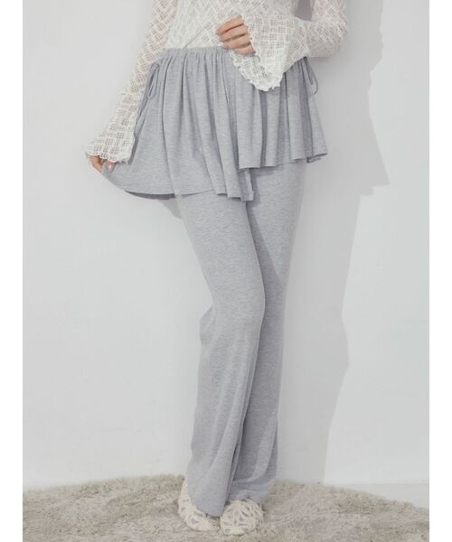 merry jenny（メリージェニー）の「スコートフレアレギンス（レギンス/スパッツ・レディース・グレー/ブラック/アイボリー・FREE）」の7枚目の写真