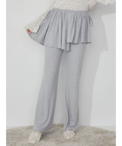 merry jenny（メリージェニー）の「スコートフレアレギンス（レギンス/スパッツ・レディース・グレー/ブラック/アイボリー・FREE）」の8枚目の写真