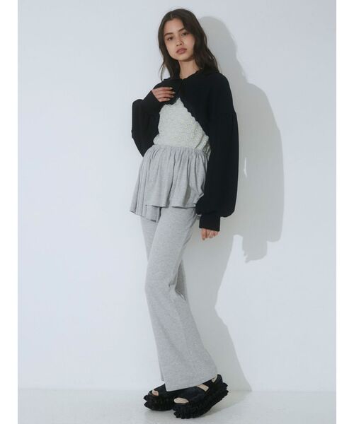 merry jenny（メリージェニー）の「スコートフレアレギンス（レギンス/スパッツ・レディース・グレー/ブラック/アイボリー・FREE）」の9枚目の写真