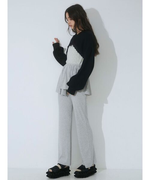 merry jenny（メリージェニー）の「スコートフレアレギンス（レギンス/スパッツ・レディース・グレー/ブラック/アイボリー・FREE）」の10枚目の写真