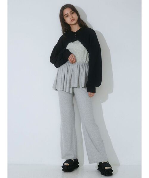 merry jenny（メリージェニー）の「スコートフレアレギンス（レギンス/スパッツ・レディース・グレー/ブラック/アイボリー・FREE）」の11枚目の写真