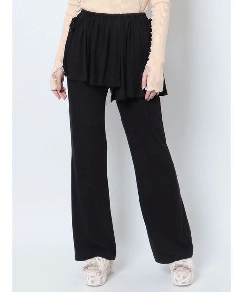 merry jenny（メリージェニー）の「スコートフレアレギンス（レギンス/スパッツ・レディース・グレー/ブラック/アイボリー・FREE）」の2枚目の写真