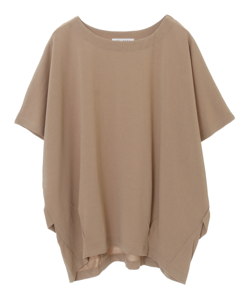 SOFFITTO(ソフィット)の「ひんやり着心地良いコクーンシルエットTシャツ(取り扱い店舗限定)(Tシャツ/カットソー・レディース・オフホワイト/キャメル/ブラック/チャコールグレー・FREE)」の1枚目の写真