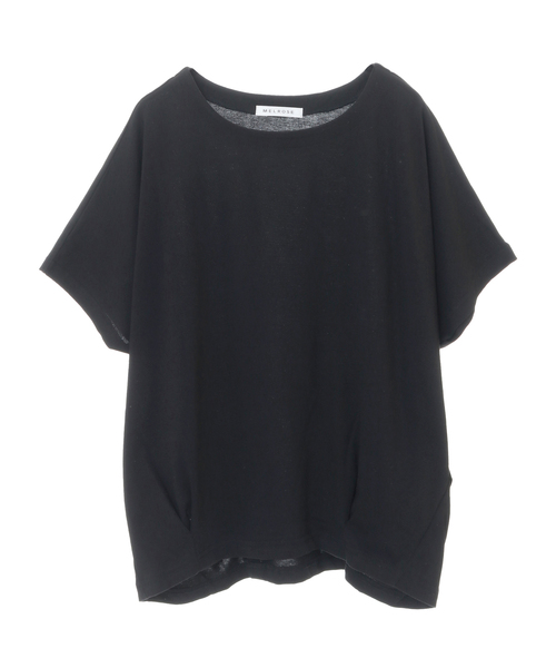SOFFITTO(ソフィット)の「ひんやり着心地良いコクーンシルエットTシャツ(取り扱い店舗限定)(Tシャツ/カットソー・レディース・オフホワイト/キャメル/ブラック/チャコールグレー・FREE)」の3枚目の写真