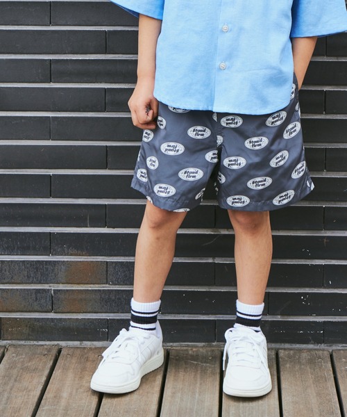 PAIRMANON STREET(ペアマノンストリート)の「【PAIRMANON STREET】水陸両用速乾総柄ショートパンツ(その他パンツ・キッズ・ブルー/ブラック/オレンジ/ベージュ/グリーン/ホワイト・90/100/110/120/130/140/150)」の2枚目の写真