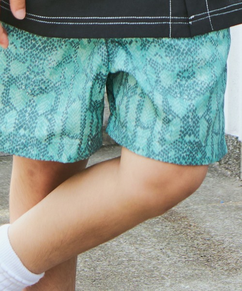 PAIRMANON STREET(ペアマノンストリート)の「【PAIRMANON STREET】水陸両用速乾総柄ショートパンツ(その他パンツ・キッズ・ブルー/ブラック/オレンジ/ベージュ/グリーン/ホワイト・90/100/110/120/130/140/150)」の7枚目の写真
